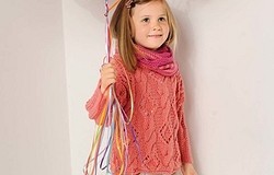 Детский свитер крючком для девочки: как связать