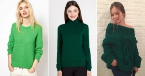 Девушки в зеленых свитерах
