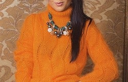 Свитер из мохера спицами (схемы и описание): свитер для женщины из мохера