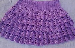 Ажурная юбка спицами для девочки: схемы и описание