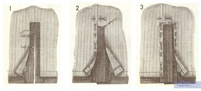 Обработка шлицы на юбке 3