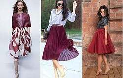 С чем сочетается бордовая юбка? Комбинируем её с другой одеждой. Какая обувь подходит к бордовой юбке? Варианты стильных образов.
