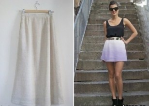 Как укоротить длинную юбку