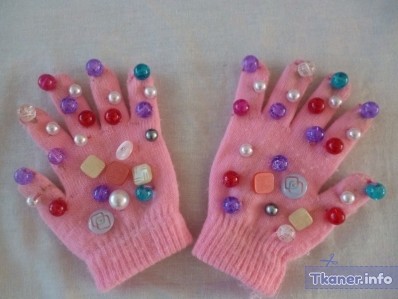 Перчатки детские для массажа своими руками