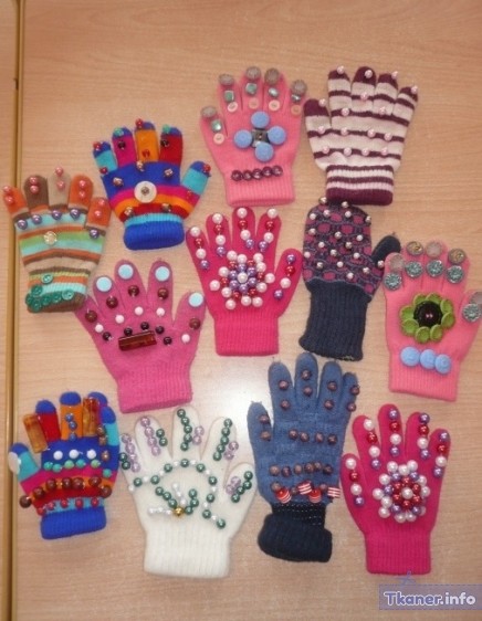 Перчатки массажные своими руками для детей