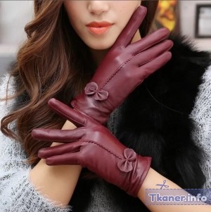 Размер женских перчаток бордовые