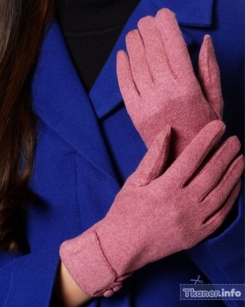 Размер женских перчаток розовые рикотажные перчатки