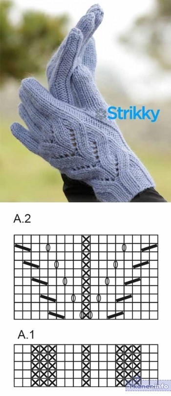 Женские перчатки схема 4