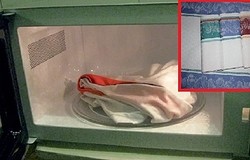 Как отстирать кухонные полотенца в микроволновке? Когда это можно делать? Последовательность выполнения процедуры. Безопасность.