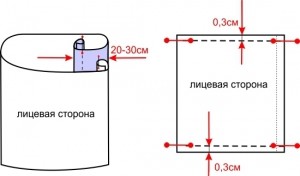 Выкройка подушки