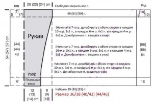 Вязание рукава для пуловера из кид мохера