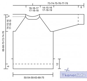 Схема вязания пуловера