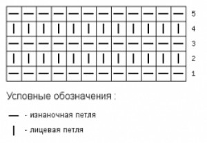НОСКИ изнаночная гладь