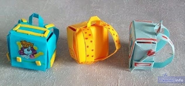 Разноцветные портфели рюкзаки для кукол
