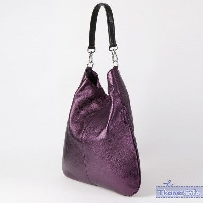 Фиолетовая сумка хобо
