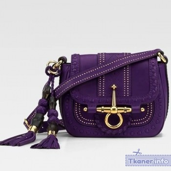 Фиолетовая сумка нарядная