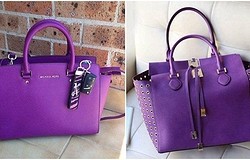 С чем носить фиолетовую сумку: модные сочетания с оттенком баклажана