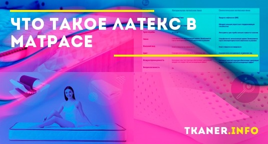 Что такое латекс в матрасе