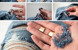 Как сделать дырки на джинсах своими руками — делаем правильно (на коленях)