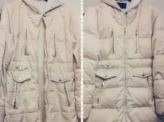 Куртка до и после стирки