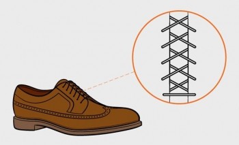 Шнуровка мужских оксфордов