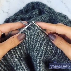 Как спрятать нитки при вязании спицами