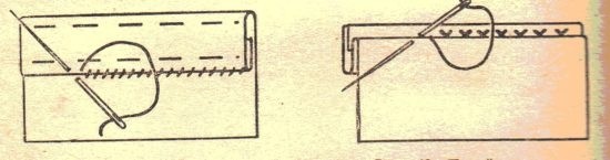 Подшивочный потайной шов